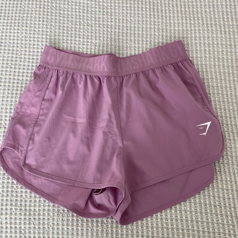 Lavender Gymshark running shorts!